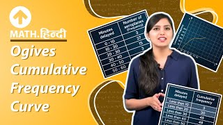 Ogives Cumulative Frequency Curve  Hindi  Maths [upl. by Norah655]