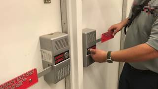 Testing Emergency Exit Door Alarms with the FD [upl. by Dearman]