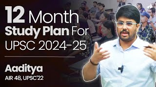 IASAaditya AIR 48s 12month Detailed Study Plan for UPSC 202425 prelims [upl. by Fausta]