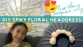 DIY Spiky Floral Headdress [upl. by Kinna909]