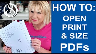 Printing PDFs and how to size and resize [upl. by Petula]