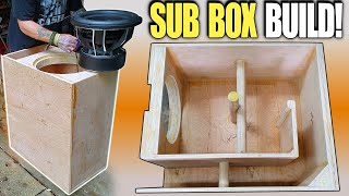 Building a Ported Subwoofer Box for DEEP BASS How To Design amp Build LOW TUNED Slot Port Enclosure [upl. by Hayn]