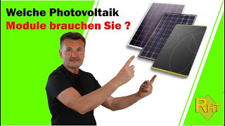 Welche Photovoltaik Module sollten Sie auswählen [upl. by Hgielram]