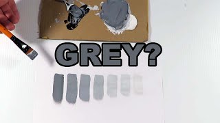 How To Make Grey Color Acrylic Paint Easy [upl. by Neivad]