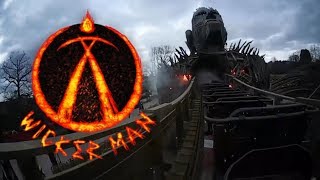 Wicker Man On Ride POV  Alton Towers [upl. by Thorstein]