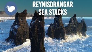 Reynisdrangar Sea stacks  Iceland [upl. by Selin]