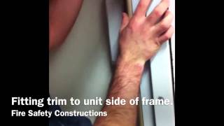 Fire door and frame installation [upl. by Adiraf]