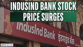 Why Is Indusind Bank Soaring In Trade Today  Indusind Bank Share Price News [upl. by Theone]