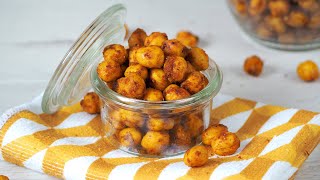 GARBANZOS Especiados AL HORNO para picotear ¡SNACK SALUDABLE y crujiente [upl. by Yde]