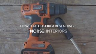 How to Adjust IKEA Besta Hinges [upl. by Teiluj633]