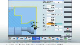 Tutorial Sinumerik 828D Drehen mit programGUIDE CNC [upl. by Cheatham]