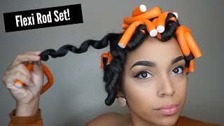 How To Flexi Rod Set  Natural Hair [upl. by Naloc]