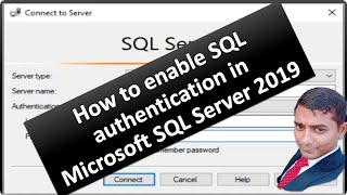 How to enable SQL authentication in Microsoft SQL Server 2019 [upl. by Swords]