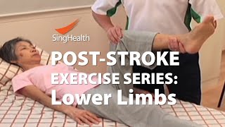 PostStroke Exercises Part 2 Lower Limb [upl. by Curley]