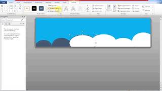 Create Banner Using MS Word [upl. by Analos]