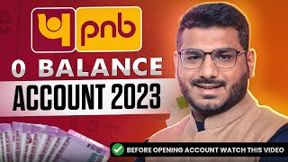 PNB Zero Balance Account Opening Online [upl. by Katuscha]