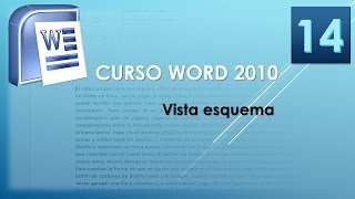 Curso Word 2010 AV Vista esquema Vídeo 14 [upl. by Ecnarolf]