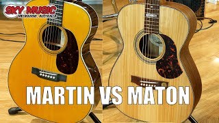 Martin vs Maton  An Acoustic Guitar Comparison [upl. by Ssac]