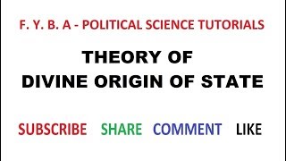 Divine Theory of Origin of the State  II [upl. by Deyas11]