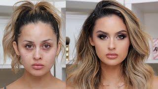 FULL COVERAGE GLAM MAKEUP TUTORIAL [upl. by Amle]