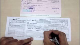 How to fill a DEPOSIT SLIP in English  Simplified [upl. by Hahnert]