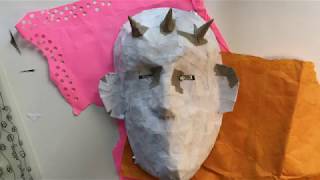 Paper Mache Masks Part 2 [upl. by Arehc]