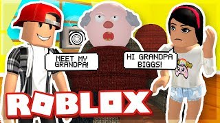 MY GIRLFREND MEETS MY GRANDPA  ROBLOX ESCAPE GRANDPA HOUSE OBBY [upl. by Ahseniuq]