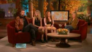 Taylor Swift Fearless Release Interview on Ellen 111108 Part 2 [upl. by Aratihc]