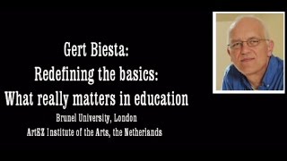 Gert Biesta What really matters in education VIA UnivCollege [upl. by Oletta]