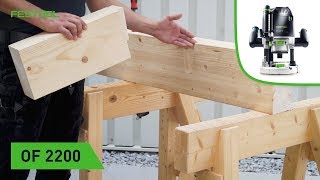 Schwalbenschwanzverbindung im Holzbau mit Oberfräse und Frässchablone Festool TV Folge 137 [upl. by Inar]