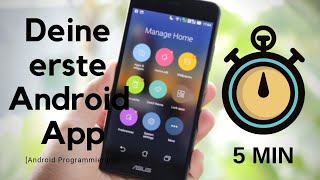 Deine erste Android App in 5 Minuten  App Programmieren [upl. by Yunick]