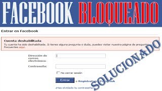 Recuperar Facebook Bloqueado Temporalmente  Facebook Inhabilitado [upl. by Mayda446]