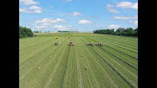 Making Horse Hay in Small Square Bales [upl. by Mozart304]