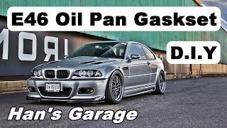 BMW E46 3 Series 19992005 Oil Pan Gasket Replacement DIY [upl. by Kohsa]