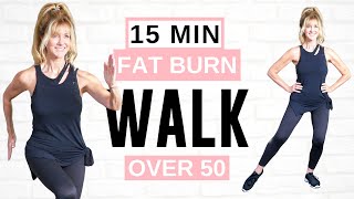 15 Minute FAT BURNING Indoor Walking Workout Full Body [upl. by Job]