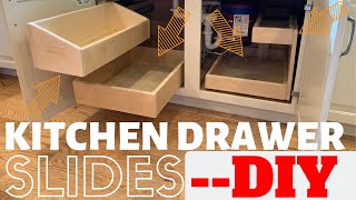 DIY Kitchen Drawers  Slides [upl. by Horatia]