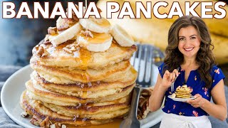 The Best BANANA PANCAKES Recipe [upl. by Chen]