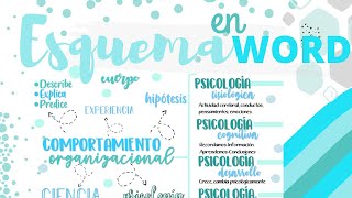 Esquema en Word💜 Fernanda [upl. by Bunder]