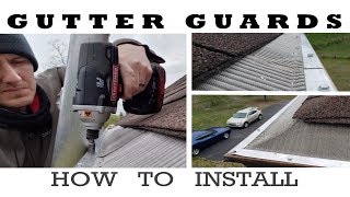 Gutter Guards  How to Install Review [upl. by Adnohsor]