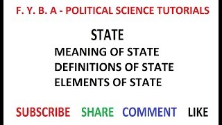 The State  Meaning Definition amp Elements [upl. by Siednarb]