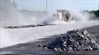 Lime Stabilizing soils What is that white powder [upl. by Ecnerual70]