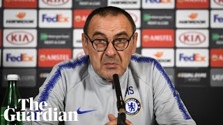 Maurizio Sarri Sack me now if my Chelsea future hinges on winning the Europa League [upl. by Dennison]