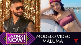 Conoce a la modelo del video de Maluma quotHawáiquot  Latinx Now  Entretenimiento [upl. by Vernen]