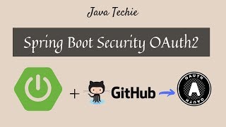 Spring Security  OAuth2 Example Using GitHub  SpringBoot  Java Techie [upl. by Sewole]