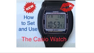 How to Set and Use the Casio Watch [upl. by Arliene]