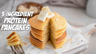 3 Ingredient Protein Pancakes in Less Than 10 Minutes [upl. by Anala]