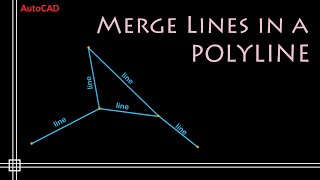 AutoCAD  Convert LINE to POLYLINE Simple and Easy [upl. by Lyon464]