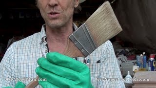 HOW TO CLEAN A PAINT BRUSH  Oil Based [upl. by Gardia765]