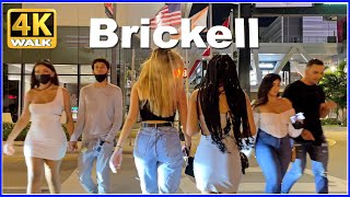 【4K】WALK Brickell MIAMI Florida 4k video USA Travel vlog HDR [upl. by Perron]