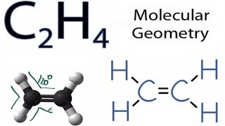 C2H4 Molecular Geometry  Shape and Bond Angles [upl. by Nedah843]